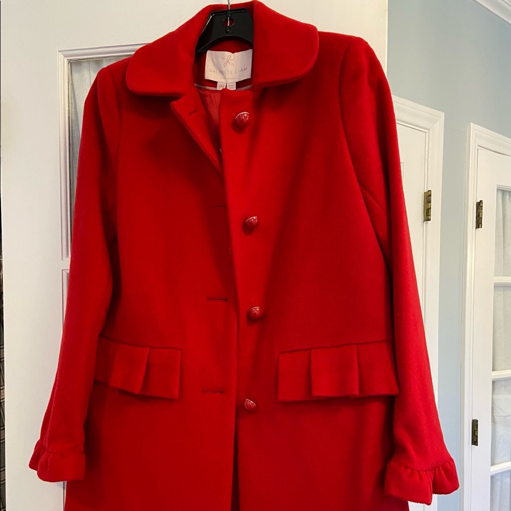 Gal Meets Glam (XXS) deep red coat **brand new
